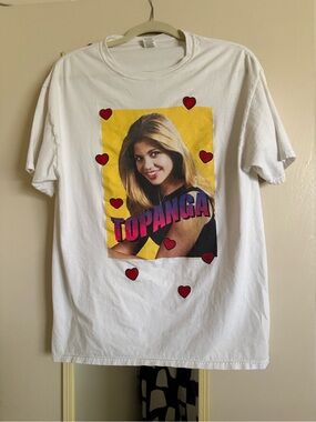 Fruit of the Loom White Tee with Multicolor Fruit Logo